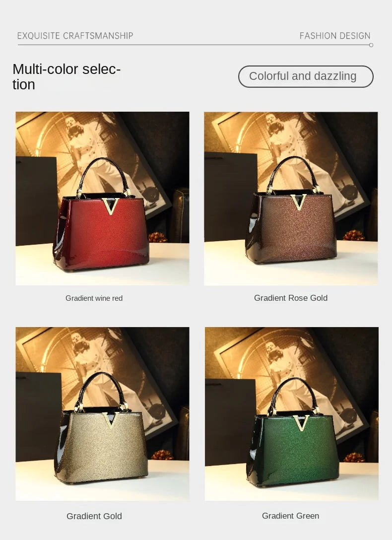 2026 Luxury Fashion Leather Women's Bag Diamonds V Letter Small Shoulder Crossbody Bag Girls Handbags Messenger Shell Bags