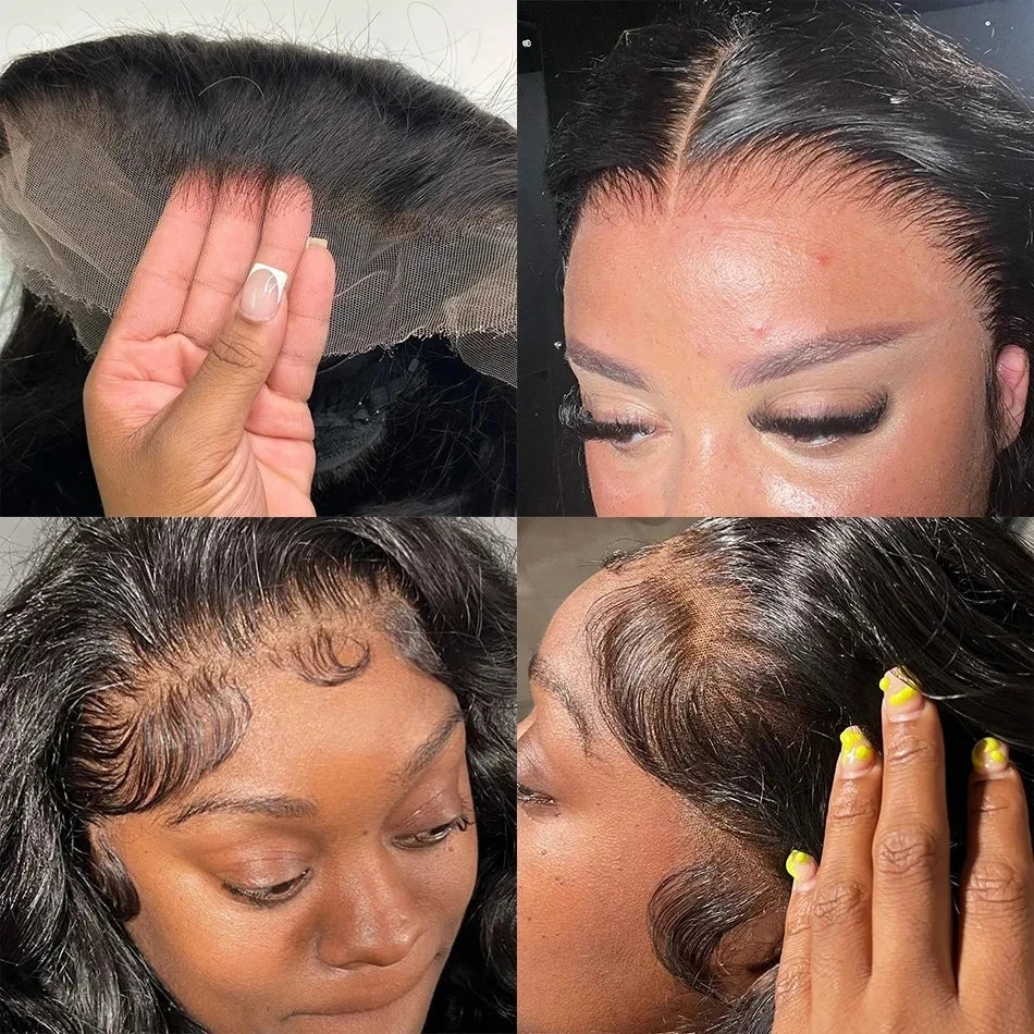 Glueless Wigs 100% Human Hair Water Wave Short Bob Wigs 13x4 HD Lace Front Wigs Pre Plucked Deep Curly Wear And Go Wigs Sale