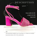 Stylish And Special Olive Bright Bag Match Women's Sandals Set With Big Diamond Tassels And Long And Short Double Chains