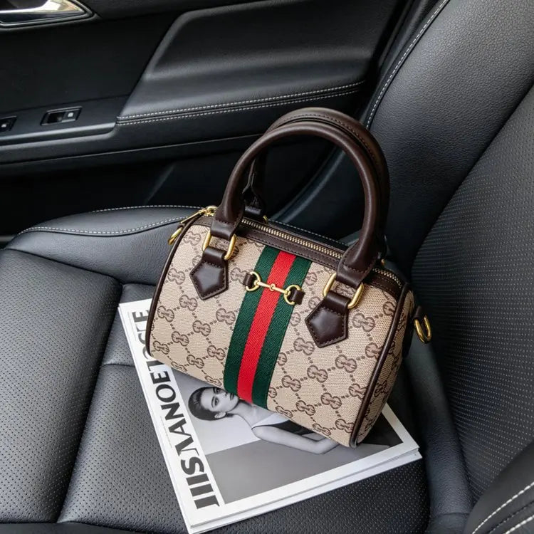 Ladies Luxury Diaper Bag Women's Leather Tote Vintage Crossbody Bag Minimalist Designer Large Capacity Elegant Fashion