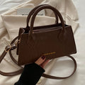 Burgundy Red Elegant Small Bag, Adjustable Shoulder Strap and Zipper Closure, Suitable for Travel and Daily Use