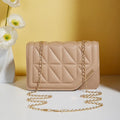Black Luxury Handbags And Purse Women PU Leather Messenger Shoulder Bag Plaid Female Crossbody Bag Tassel Quilted Brand