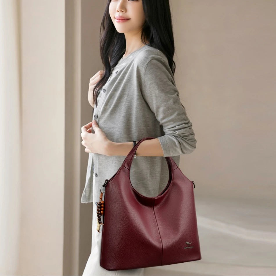 Shoulder Crossbody Bags for Women Luxury Ladies Solid Color Tote Sac Messenger Bag Soft PU Leather Purses and Handbags Sac