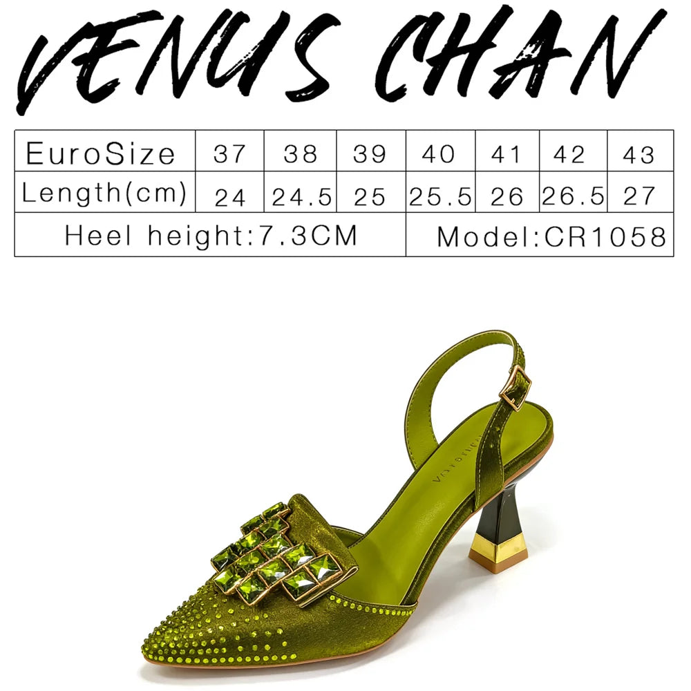Venus Chan Elegant Women's Pumps - Fashion-Forward High-Quality Shoes for Nigerian Weddings and Special Events