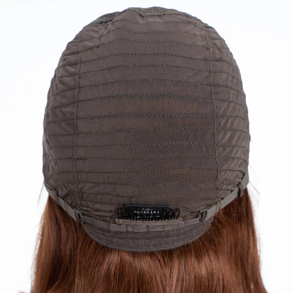 Lekker 100% Human Hair Wig Highlight Brown Long Pixie Straight Bob Middle Part Lace Front For Women Brazilian Remy Hair Glueless