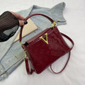 2026 New Women's High-end Bucket Bag Patent Leather Large Capacity Luxury Crossbody Handbag for Commute
